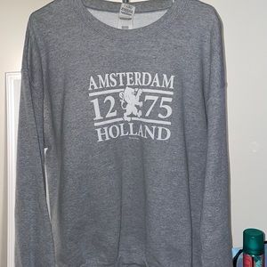 large grey crew neck